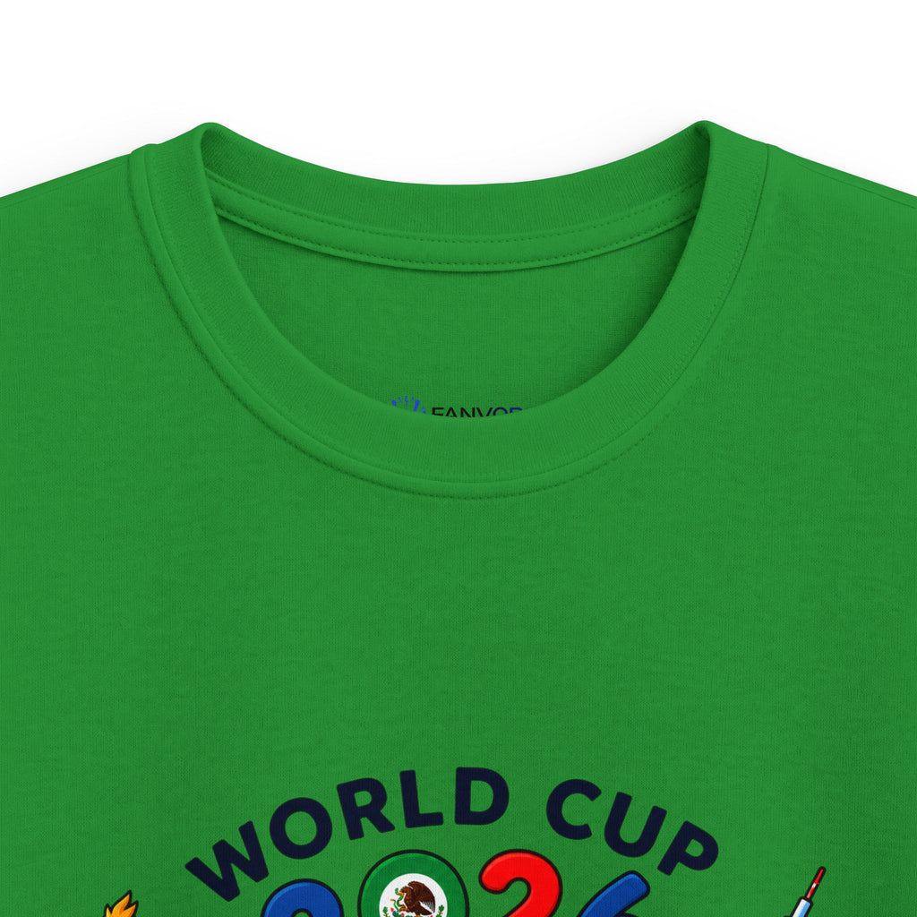 Kids Tee -  America Soccer Mascot & Landmarks
