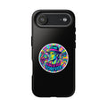 Matte Black iPhone Tough Cases 12 to 17 Pro Max  — "King of Pop Forever" Retro Pop Art Phone Case
