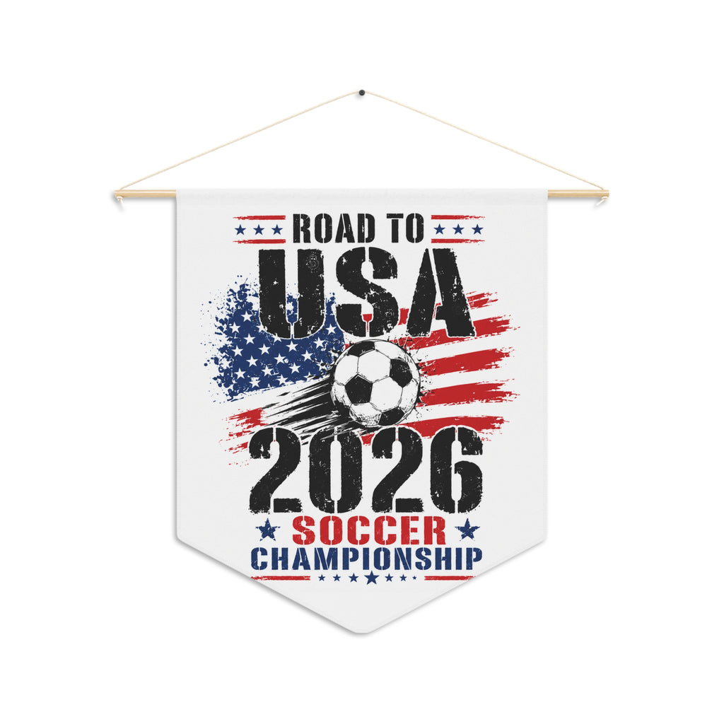 USA 2026 Soccer Championship Pennant – Road to USA Fan Banner
