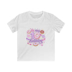 Kids 10th Birthday T-Shirt — “It's My 10th Birthday” Fun Donut Design