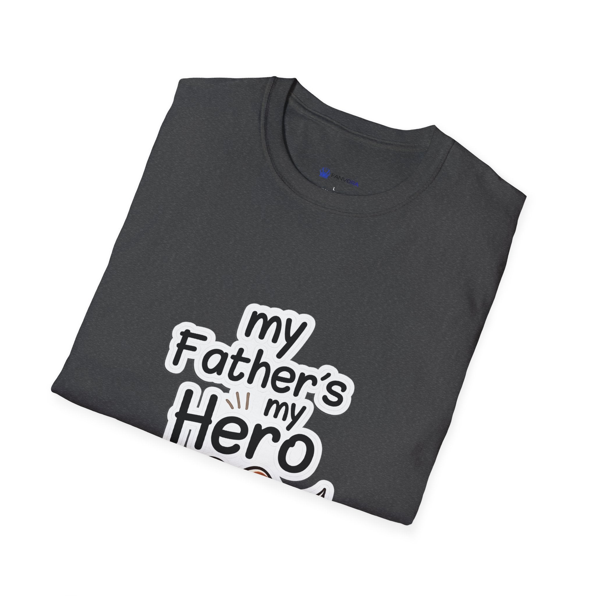 My Father's My Hero T-Shirt – Father's Day Mustache Gift Tee