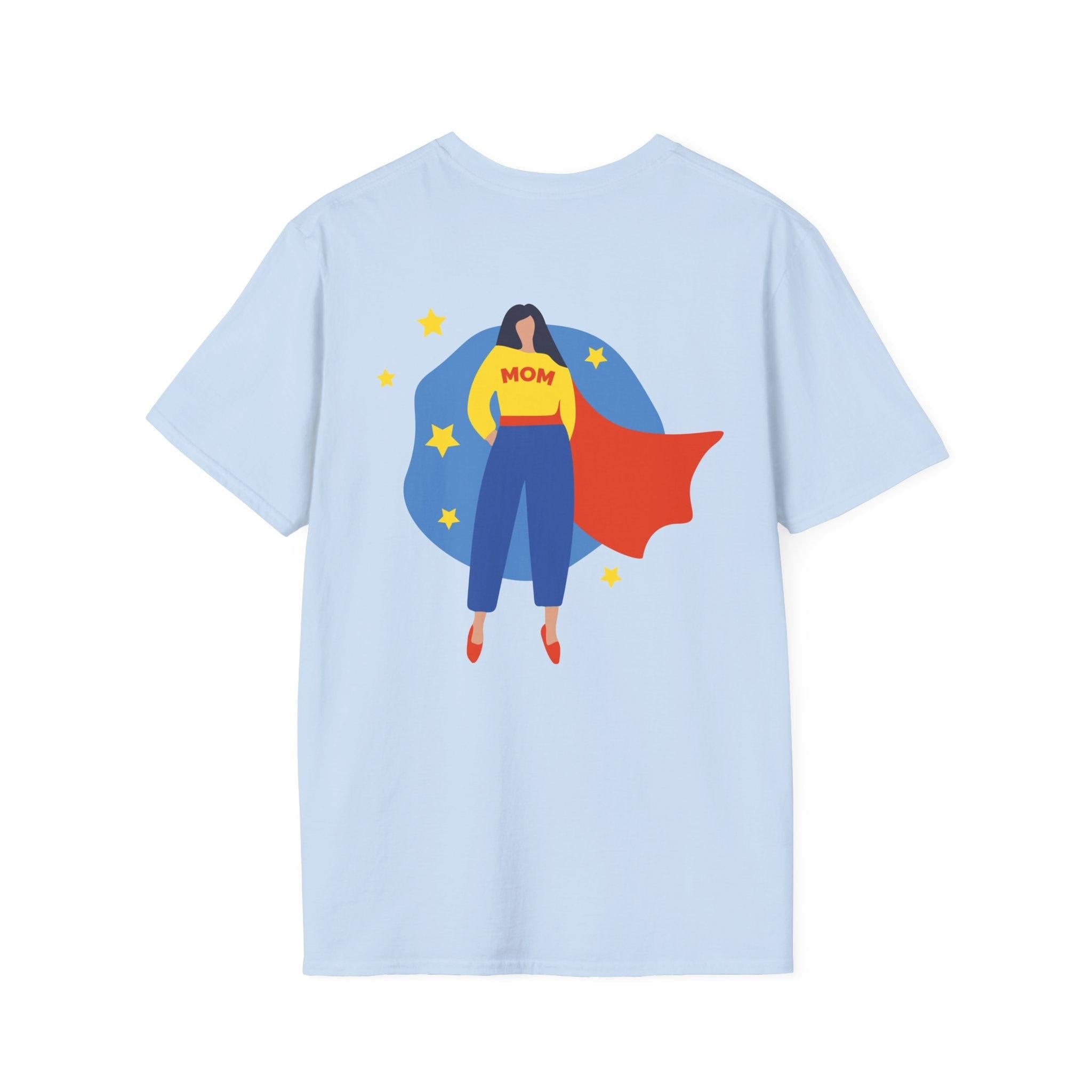 Premium Quality - Mom Superhero T-Shirt - "Not All Superheroes Wear Capes" Graphic Tee.