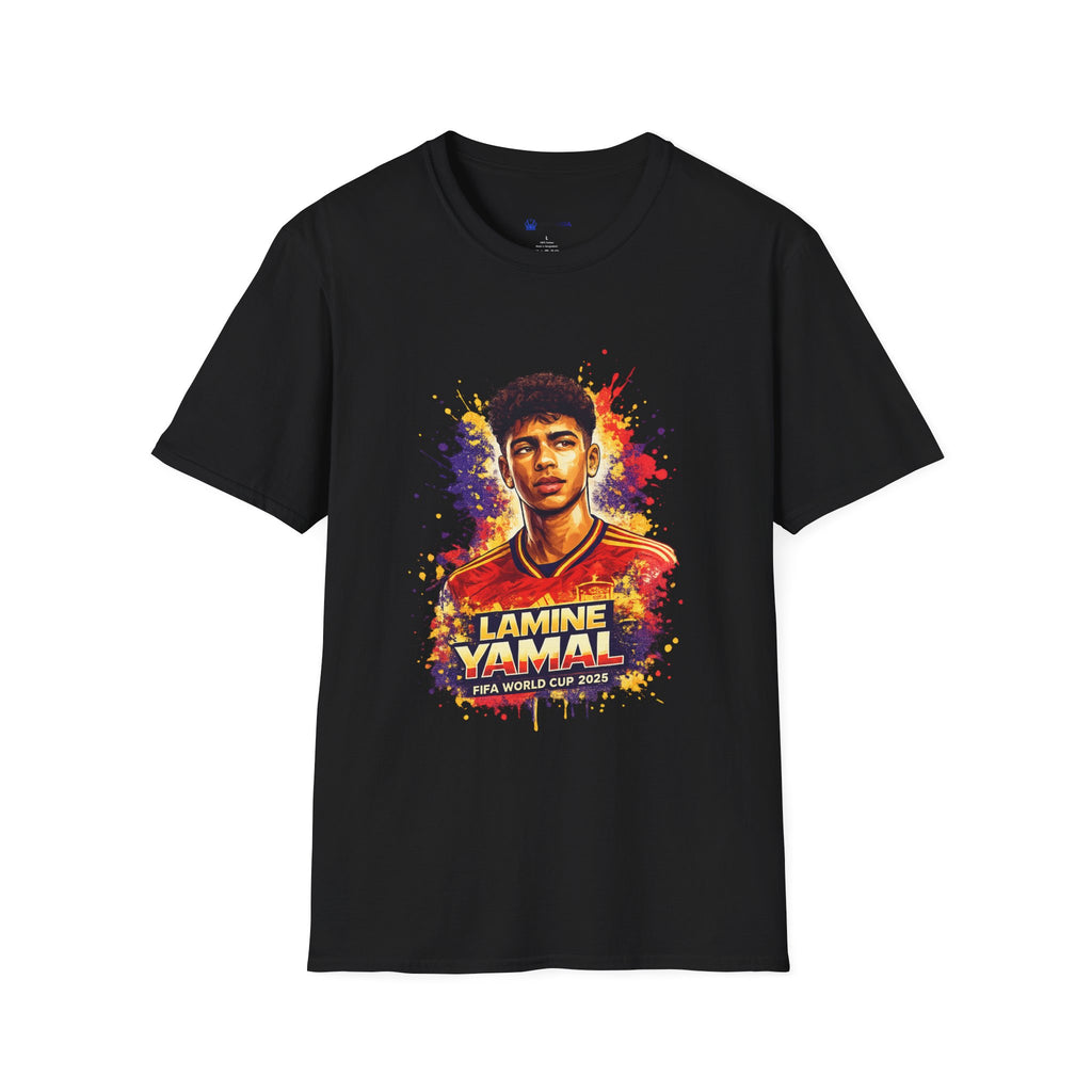 Soccer Player Portrait T-Shirt — 'Spain Legend' Watercolor Graphic Tee