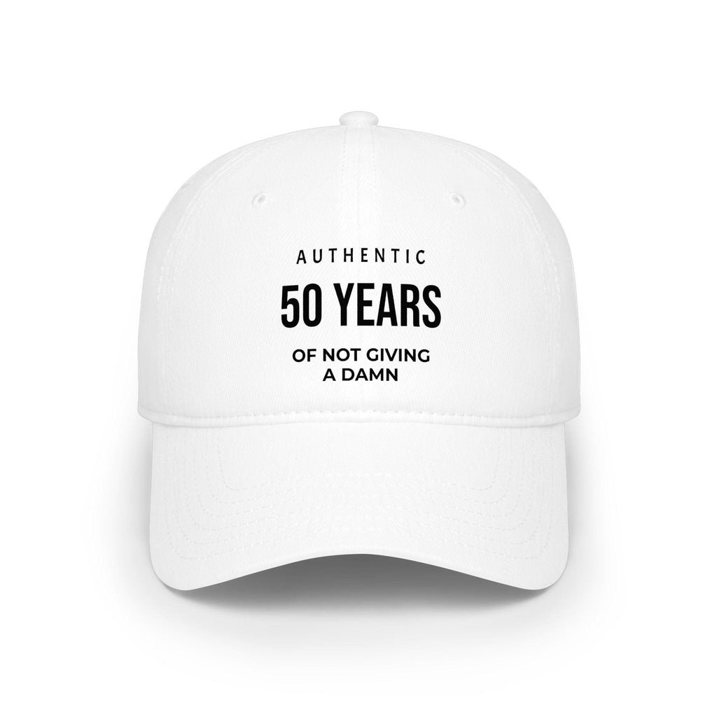 50 Years of Not Giving a Damn embroidered cap