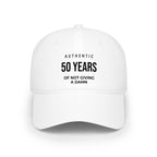 50 Years of Not Giving a Damn embroidered cap