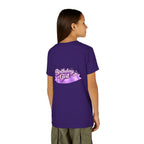 Girls' 5th Birthday Tee - 'Happy Birthday' Glitter Stars Design