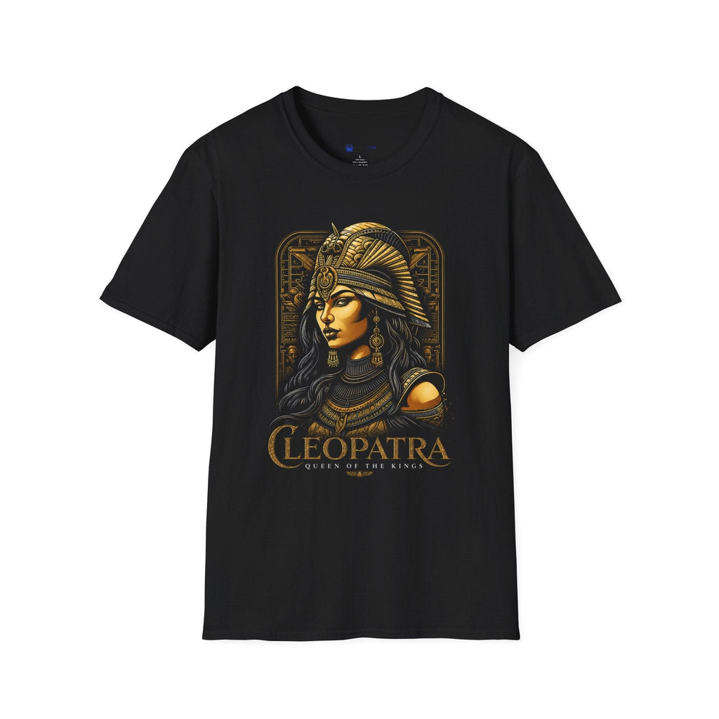 Cleopatra Golden Pharaoh T-Shirt — Ancient Egyptian Queen Graphic.
