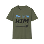 Arrow pointing couple graphic t-shirt