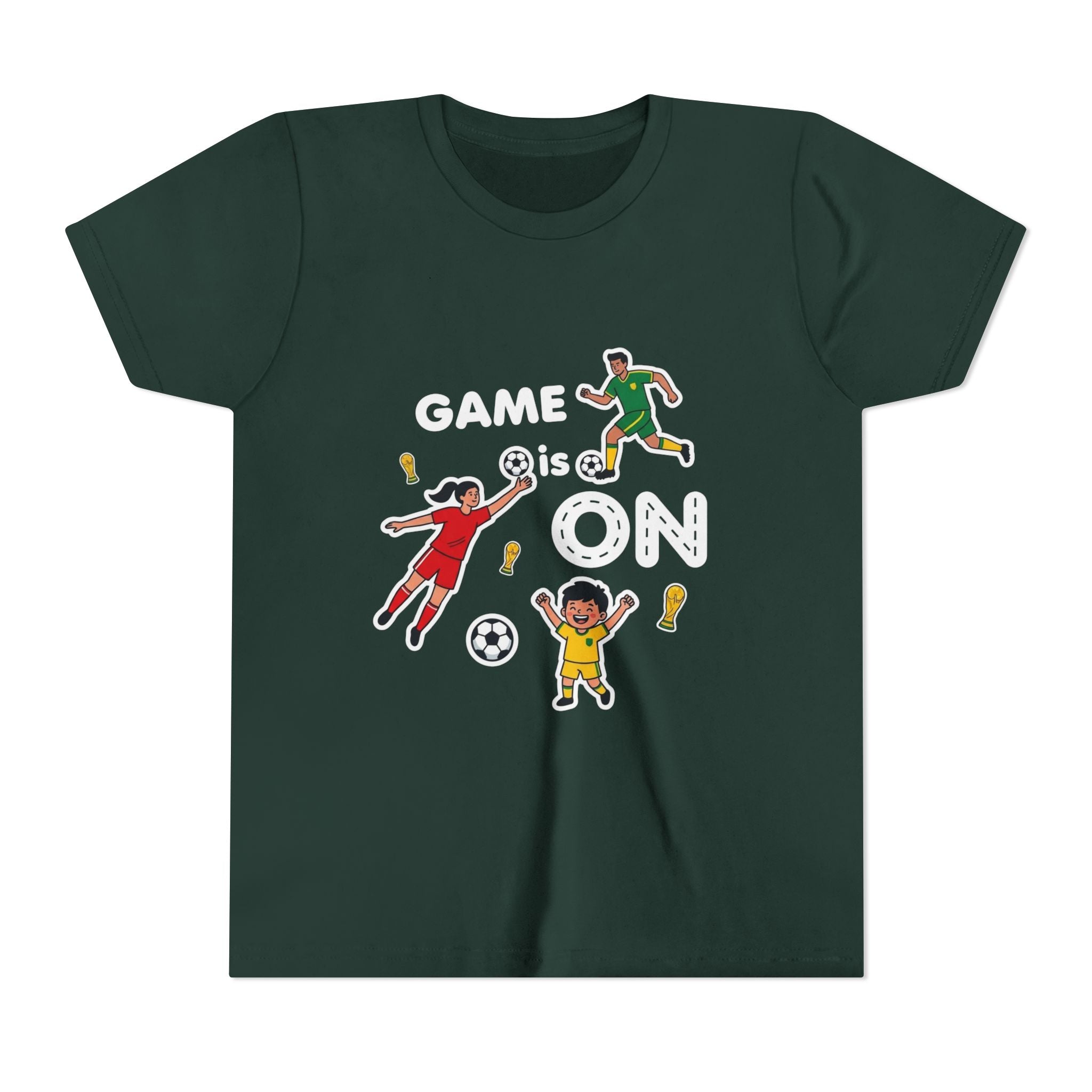 Kids Soccer Players T-Shirt 2026— Youth Football Team Tee
