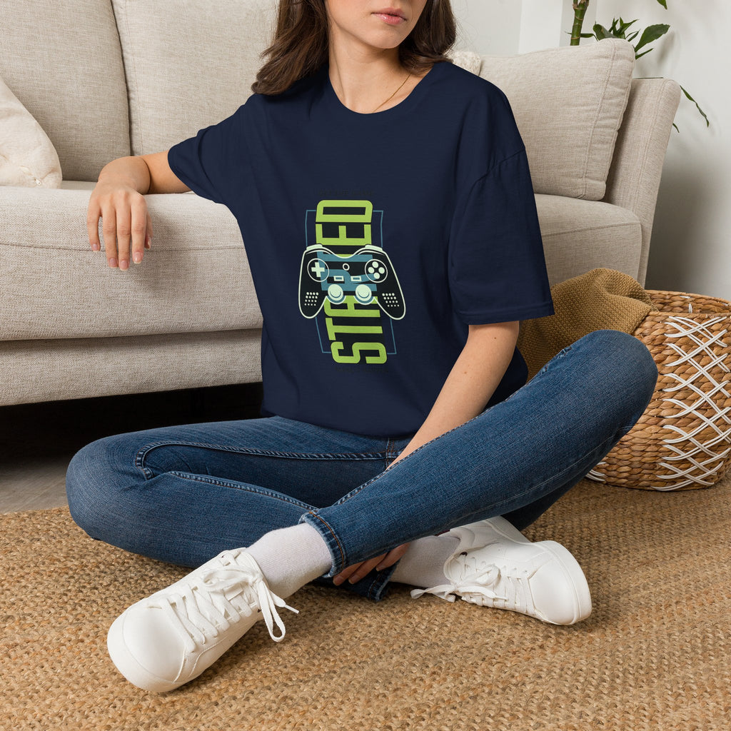 Retro Game Controller T-Shirt — 'STED' Vertical Gamer Graphic Tee