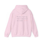 Look, Mom I Made It Hoodie — Feminist Slogan Hooded Sweatshirt (Women Belong Where Decisions Are Made).