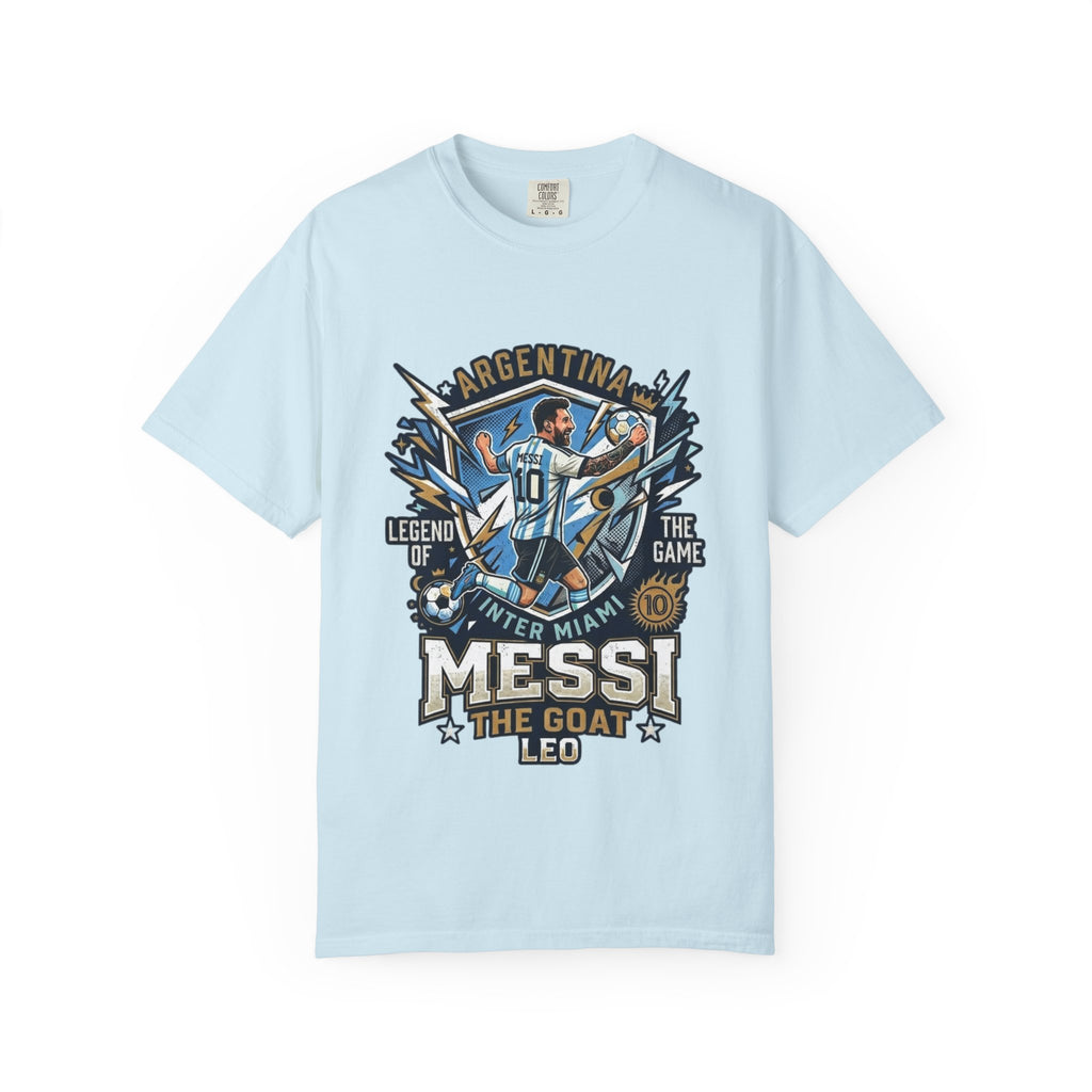Messi "The GOAT" Soccer T-Shirt - Argentina Fan Version