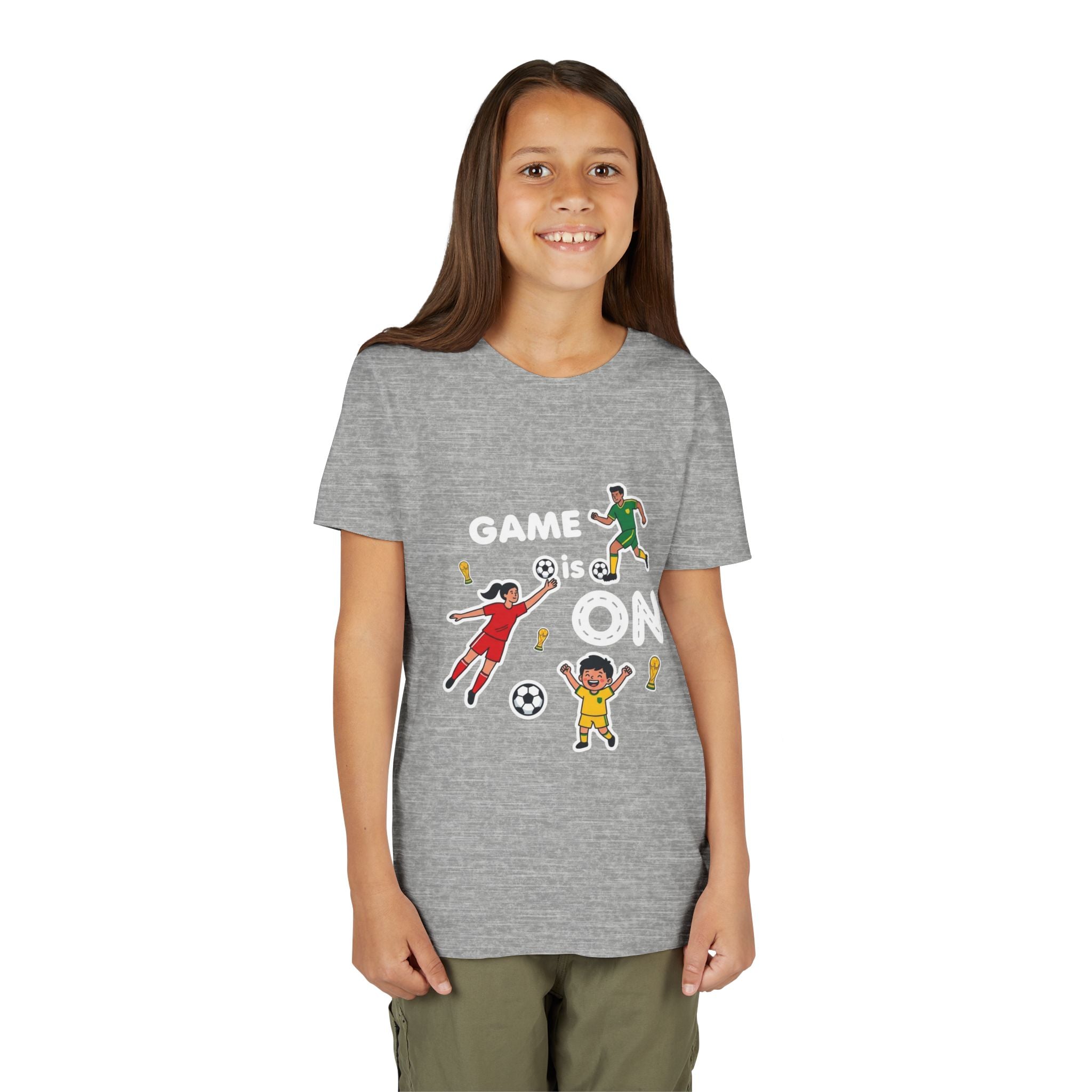 Kids Soccer Players T-Shirt 2026— Youth Football Team Tee