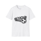 Soccer Graphic T‑Shirt — Retro Black & White Soccer Logo Tee