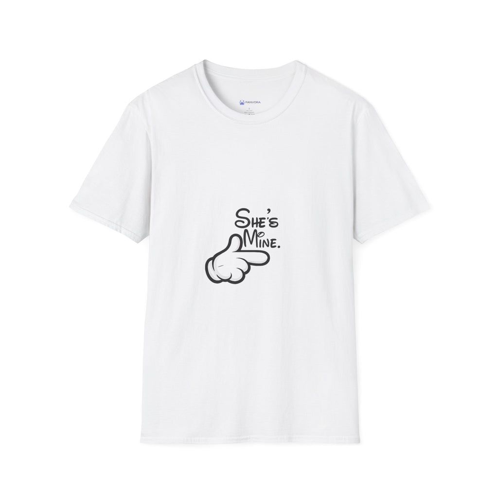 Couples Pointing 'She's Mine' T-Shirt