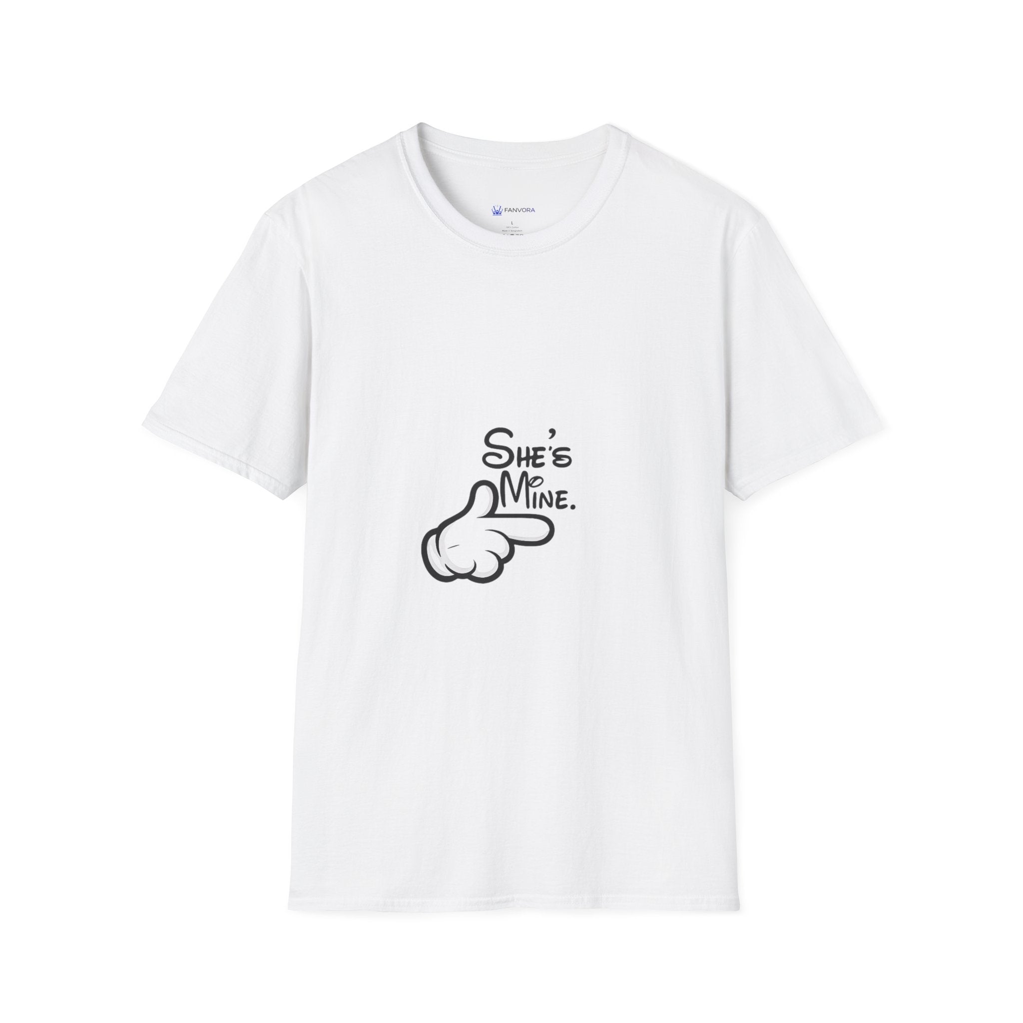 Couples Pointing 'She's Mine' T-Shirt