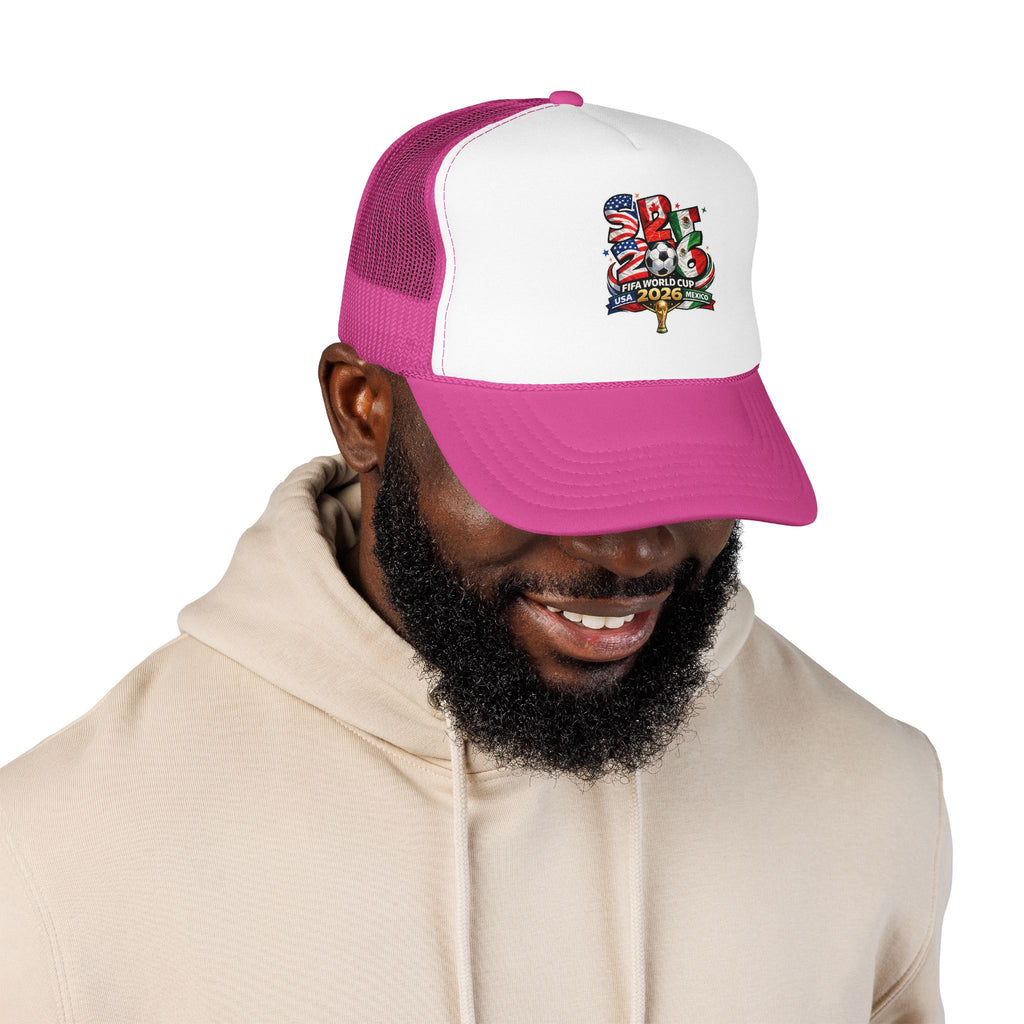 soccer cup 2026 Foam Trucker Hat — USA Soccer Patch Design