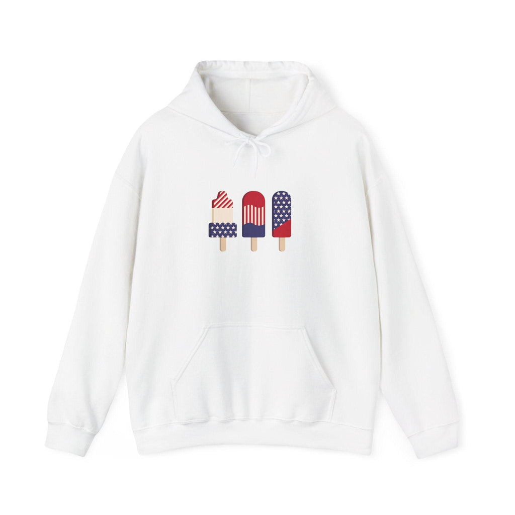 American Patriot Graphic Hoodie — Patriotic Fourth of July Sweatshirt.
