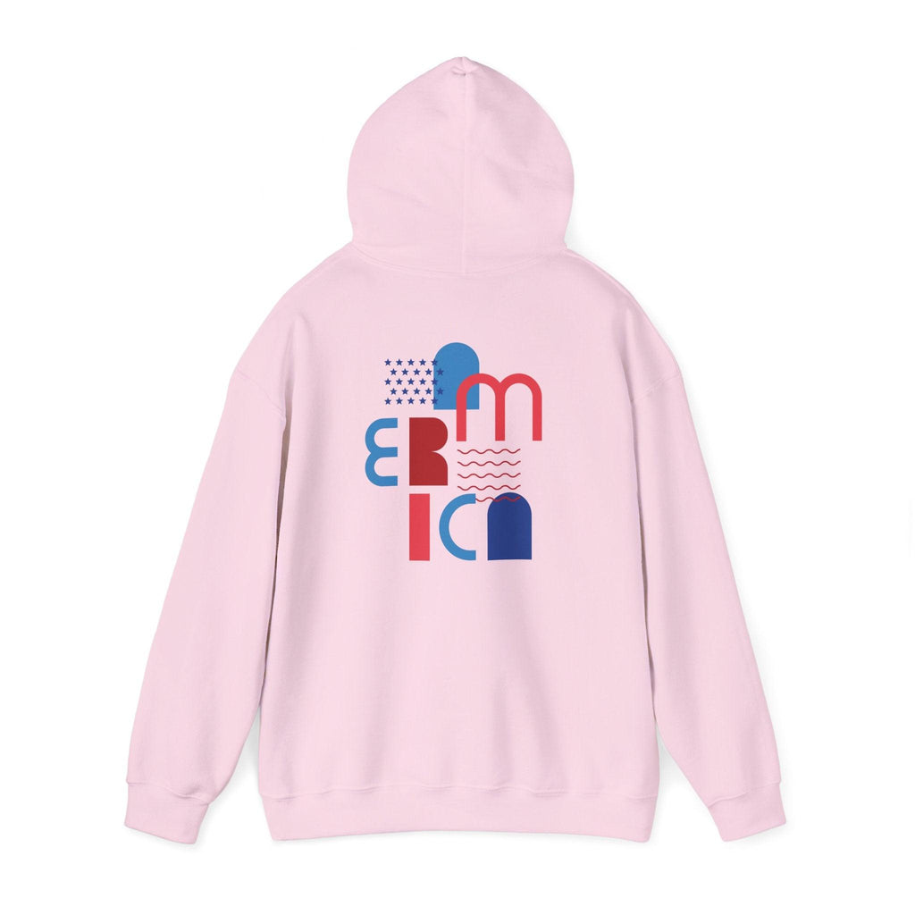 American Patriot Graphic Hoodie — Patriotic Fourth of July Sweatshirt.