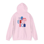 American Patriot Graphic Hoodie — Patriotic Fourth of July Sweatshirt.