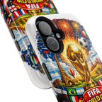 Soccer Magnetic Impact-Resistant Phone Case — FIFA Trophy Design
