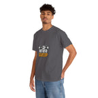 Never Give Up Fitness T-Shirt — Motivational Gym Tee with Dumbbell Graphic