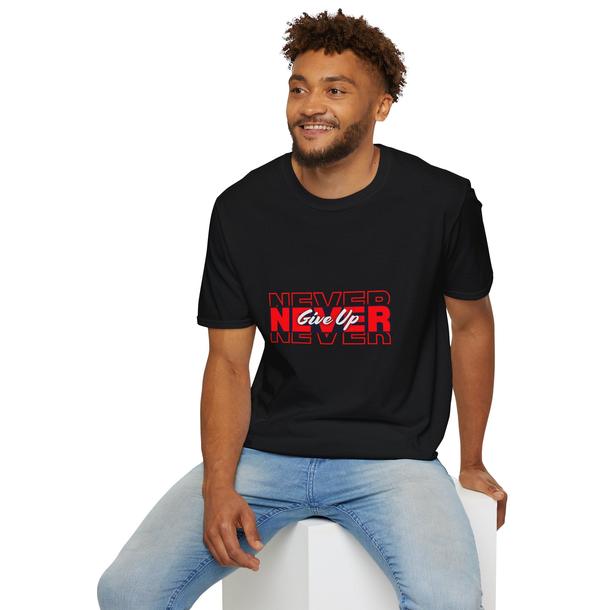 Never Give Up T-Shirt — Motivational Graphic Tee