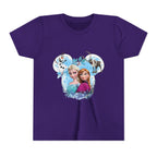 Girls' Frozen Princesses Youth Tee – Elsa & Anna Winter Friends Shirt
