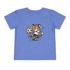 Toddler Soccer Tiger Tee — Cute Kicking Tiger Football Shirt for Kids