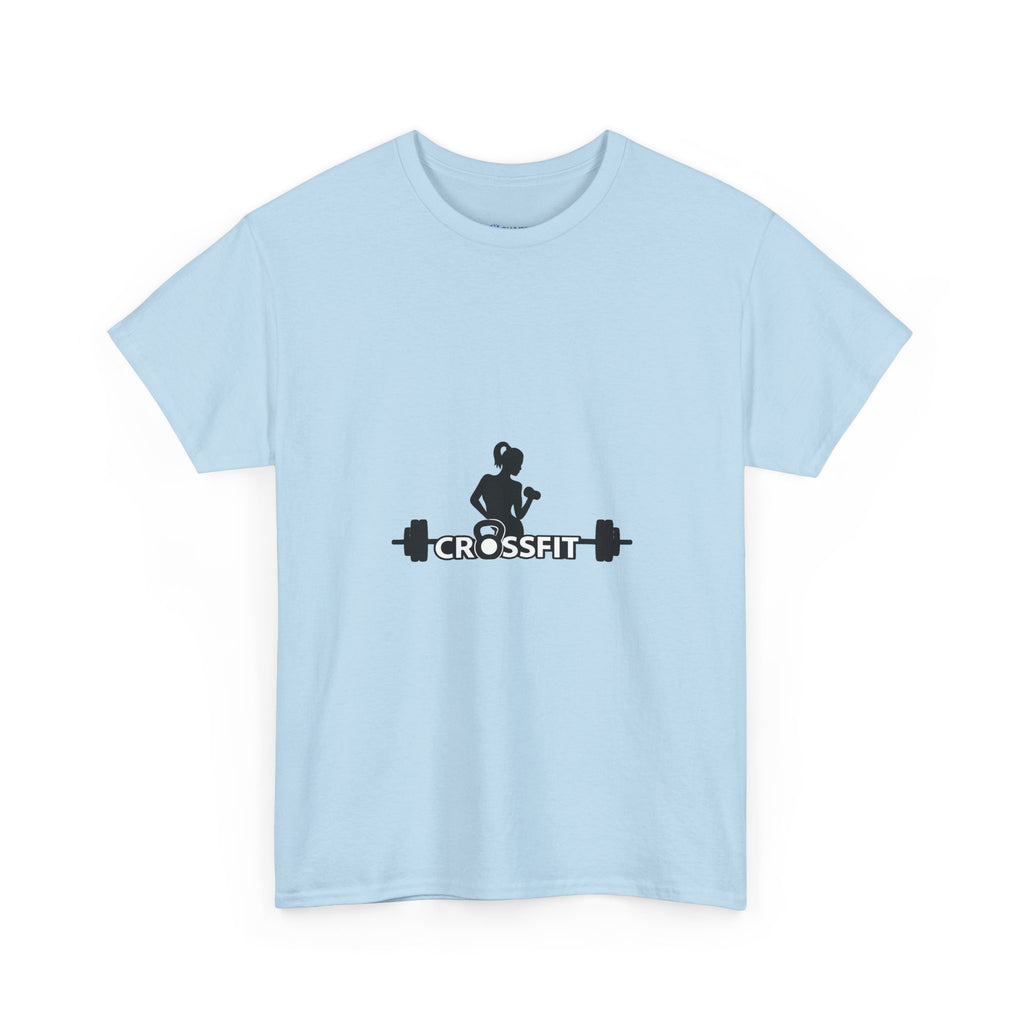 CrossFit Weightlifter T-Shirt — Barbell Silhouette Gym Tee
