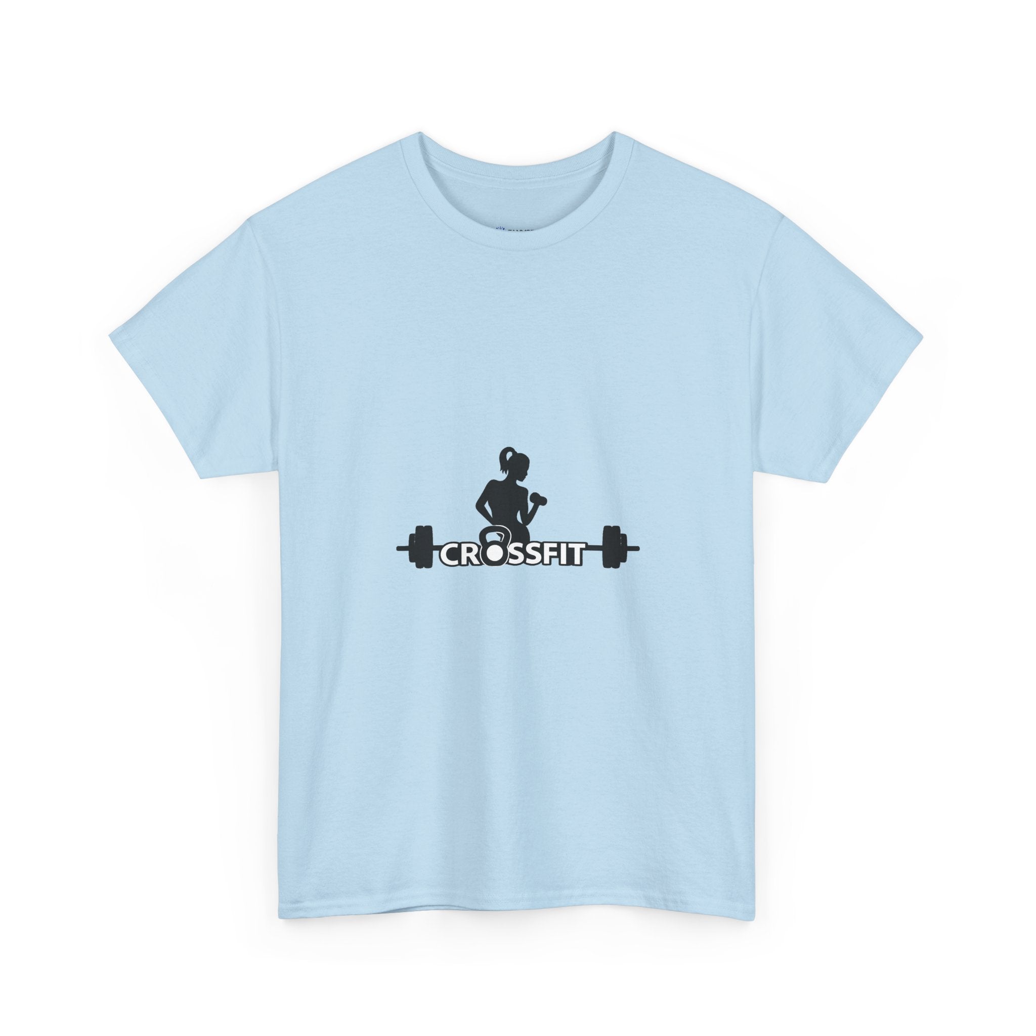 CrossFit Weightlifter T-Shirt — Barbell Silhouette Gym Tee
