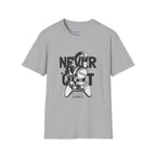 Gamer 'Never Quit' T-Shirt — Headphones & Controller Retro Gaming Tee