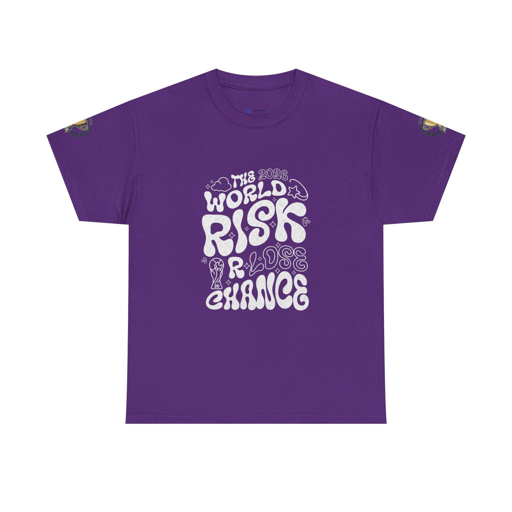 T‑Shirt — "The World Risks A Little Chance" Retro Graphic Tee