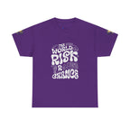T‑Shirt — "The World Risks A Little Chance" Retro Graphic Tee