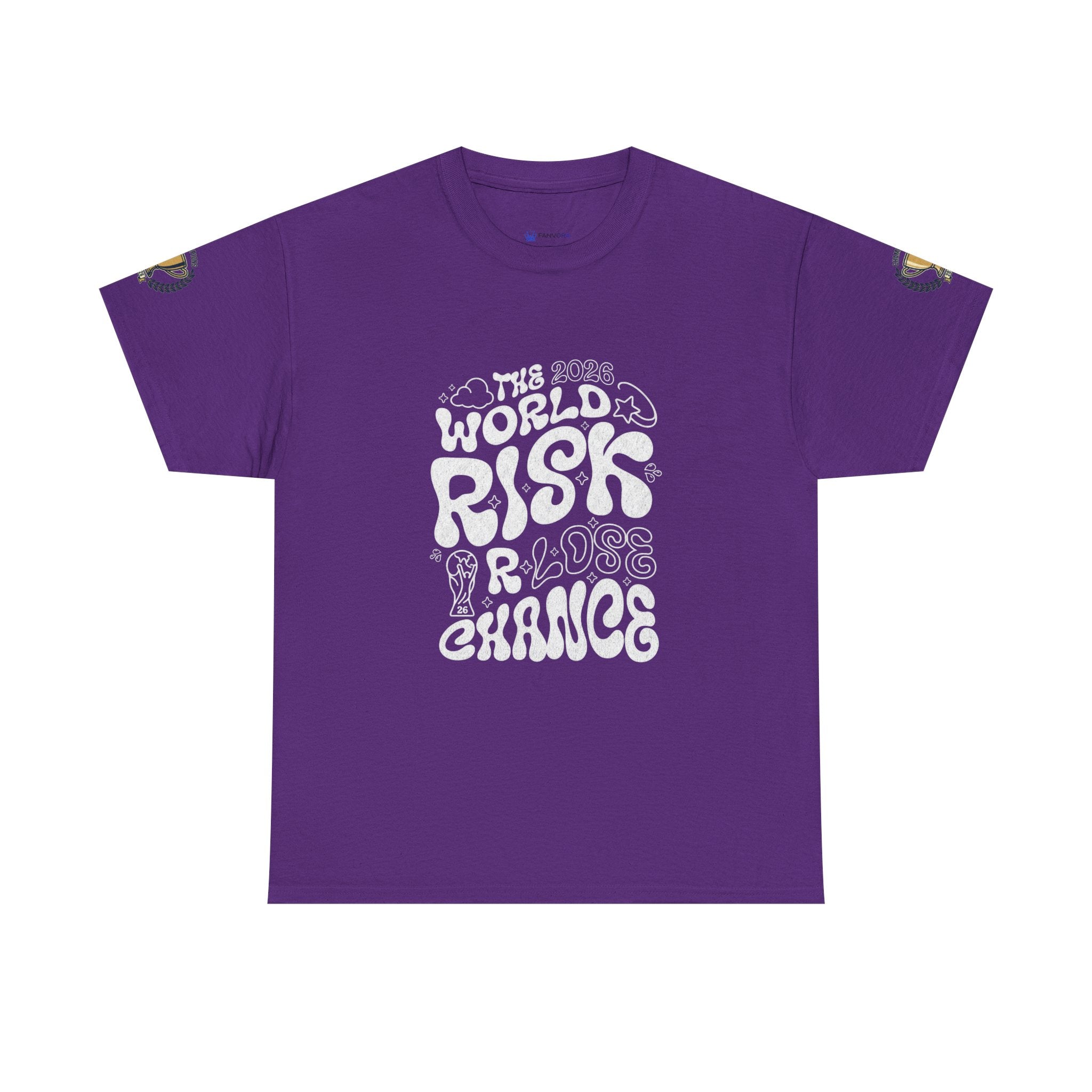 T‑Shirt — "The World Risks A Little Chance" Retro Graphic Tee