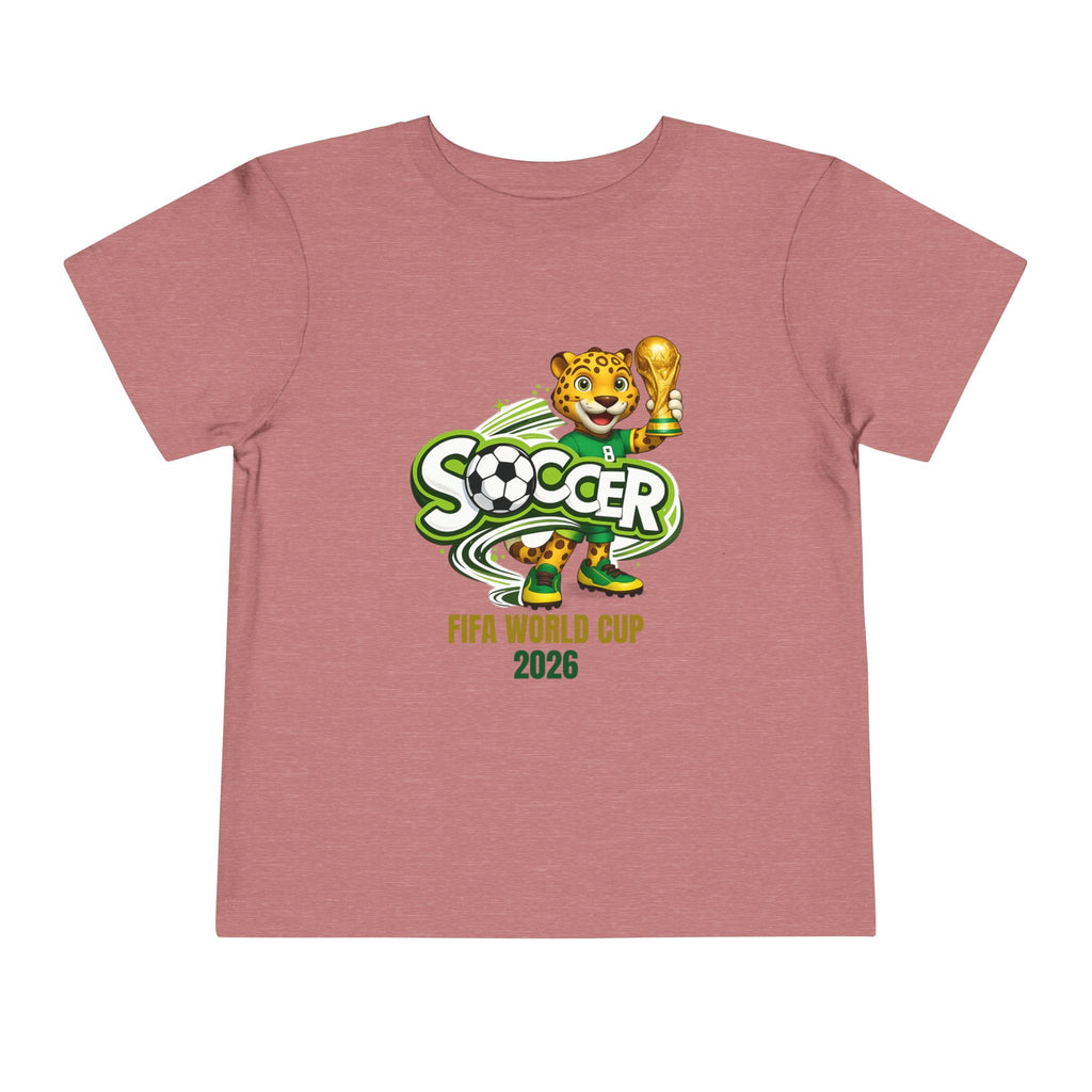 Soccer cup 2026 Toddler Soccer Tee — Cute Tiger Mascot Trophy Design