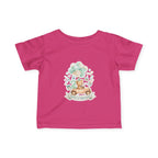 Baby 2nd Birthday Tee - Cute Bear in Car with Balloons Infant Shirt