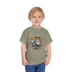 Toddler Soccer Tiger Tee — Cute Kicking Tiger Football Shirt for Kids