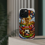 Soccer Magnetic Impact-Resistant Phone Case — FIFA Trophy Design