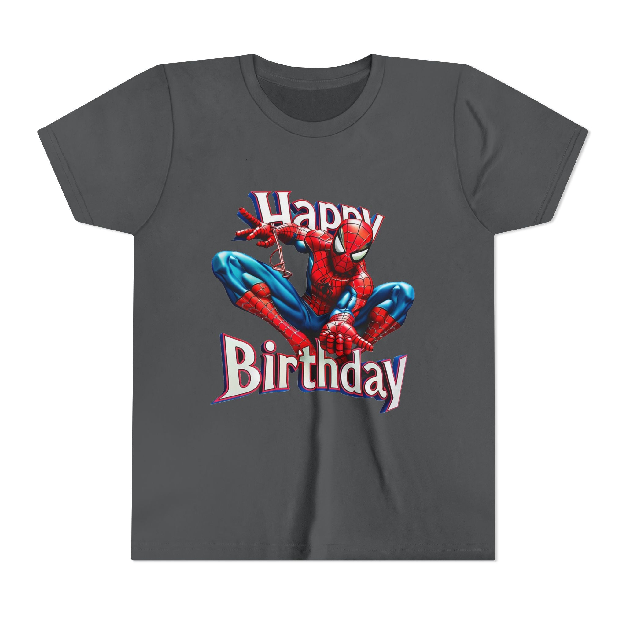 Spider Hero "Happy Birthday" Youth Tee