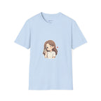 Cute Winking Girl Graphic T-Shirt – Kawaii Heart Tee