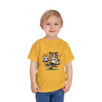 Toddler Soccer Tiger Tee — Cute Kicking Tiger Football Shirt for Kids