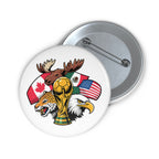 Soccer Fan Pin Button — Canada, Mexico & USA Retro Soccer Badge