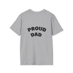 Graduation Day T-Shirt — "Proud DAD" Back Graphic.
