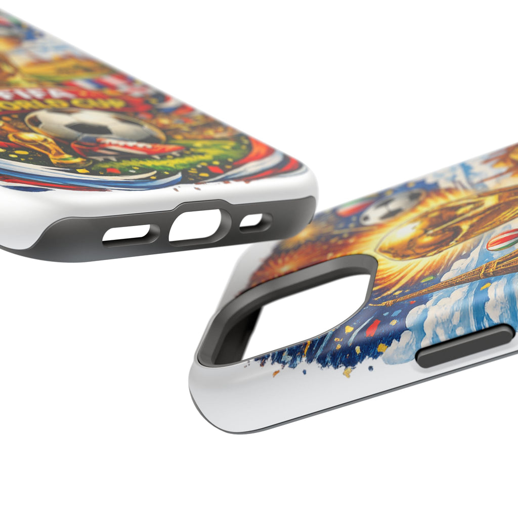 Soccer Magnetic Impact-Resistant Phone Case — FIFA Trophy Design