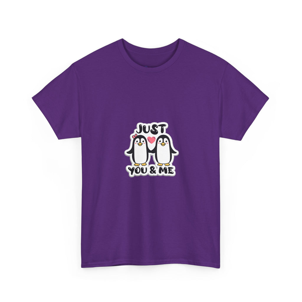Just You & Me Penguin Tee — Cute Couples Graphic T-Shirt