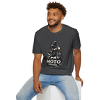 Moto Travel T‑Shirt — Vintage Motorcycle Rider Tee