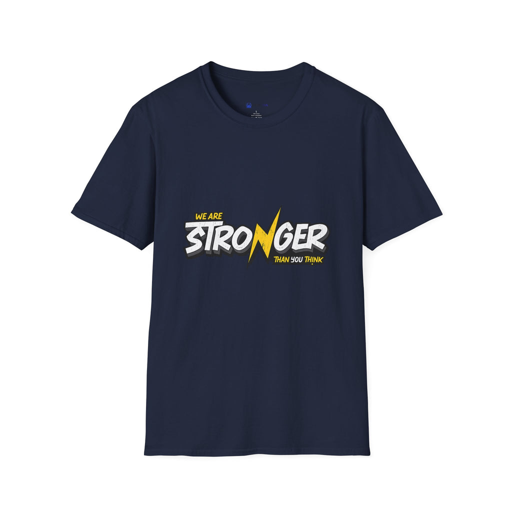 We Are Stronger Lightning Tee — Inspirational Graphic T-Shirt
