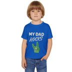 Toddler shirt with rock hand graphic