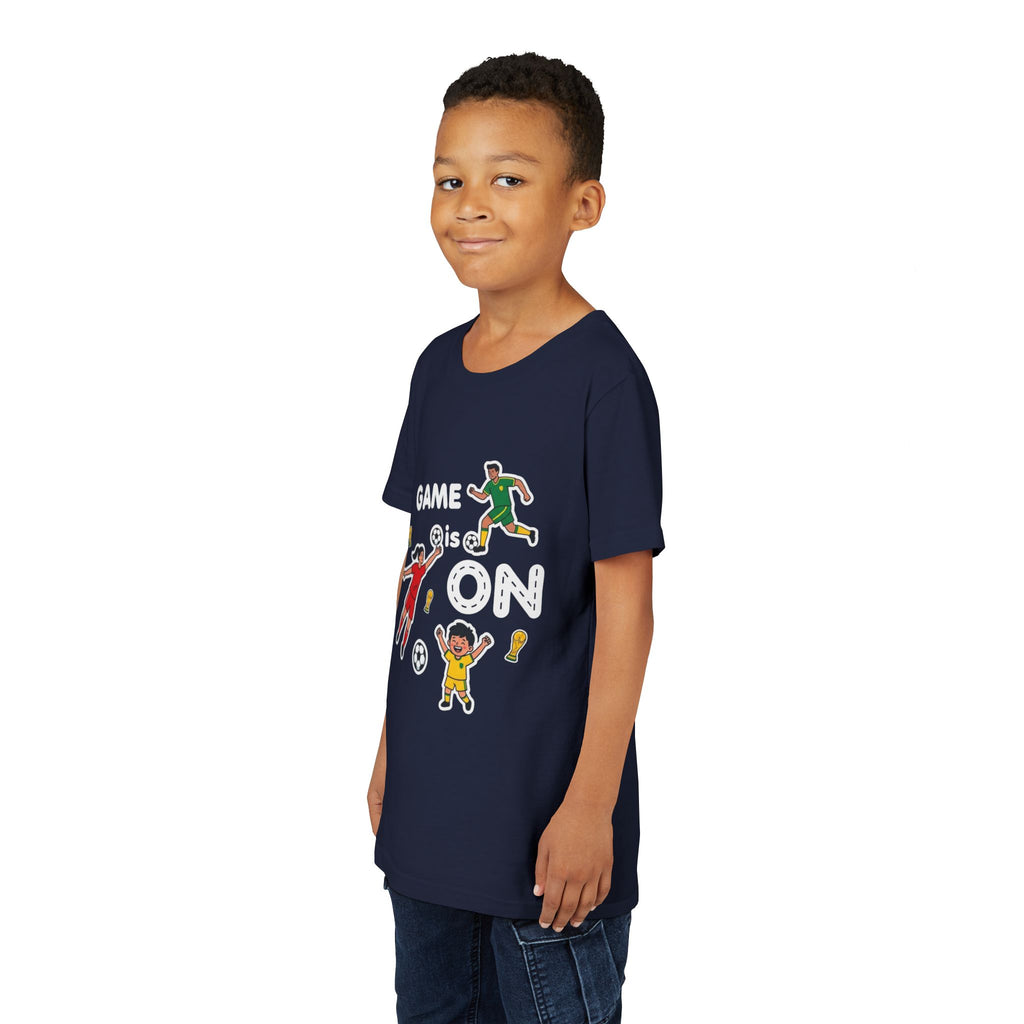 Kids Soccer Players T-Shirt 2026— Youth Football Team Tee